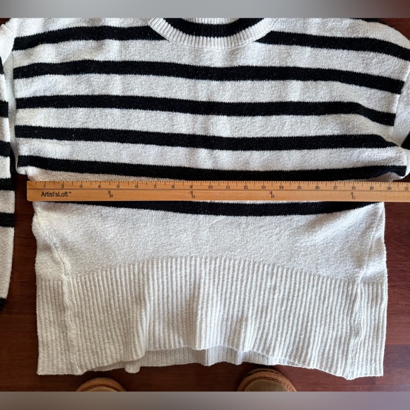 a new day Black and White Striped Turtleneck Sweater - Picture 2 of 7